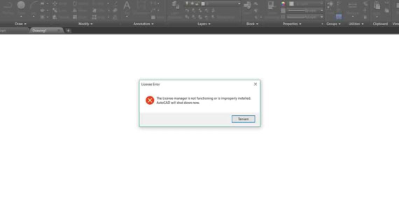 Autocad 2018 Lisans Hatası