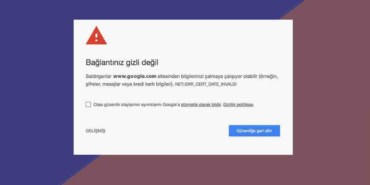 Bağlantınız Gizli Değil Hatası Nedir