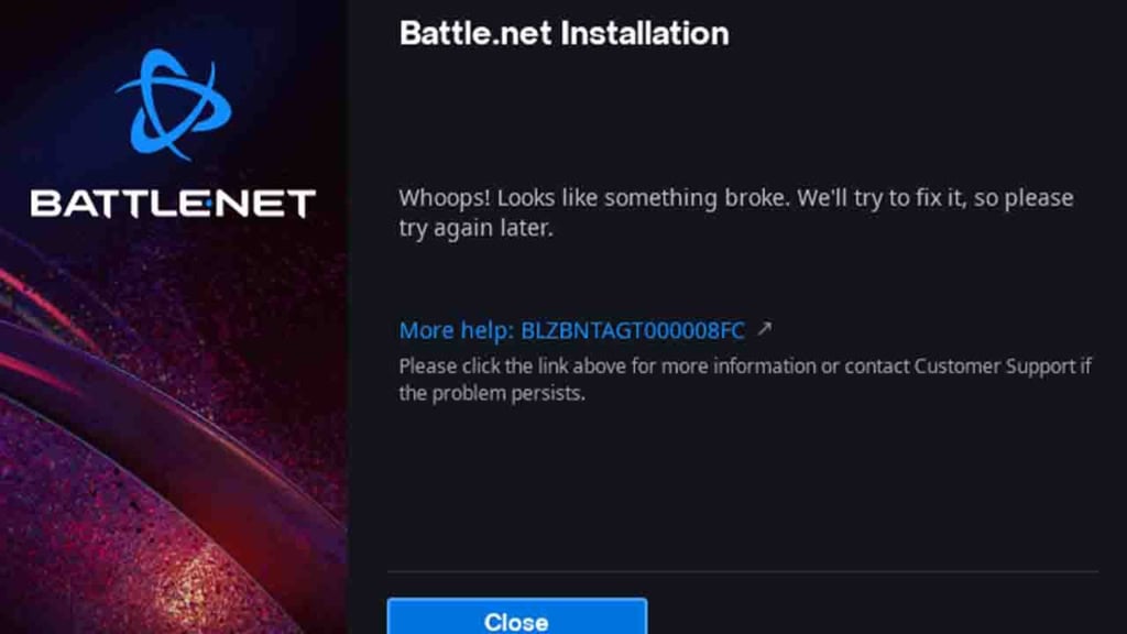 Battle Net Hata Veriyor