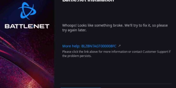 Battle Net Hata Veriyor