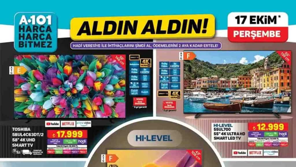 17 Ekim'de A101'de Yeni Fırsatlar!