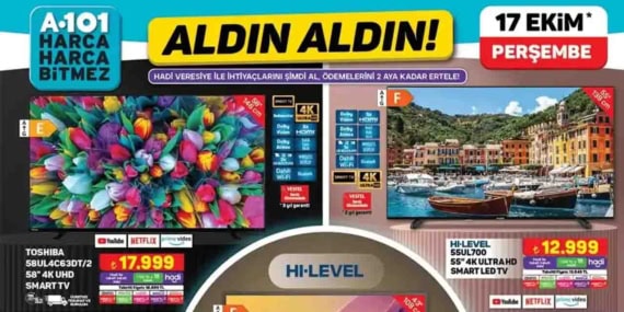 17 Ekim'de A101'de Yeni Fırsatlar!