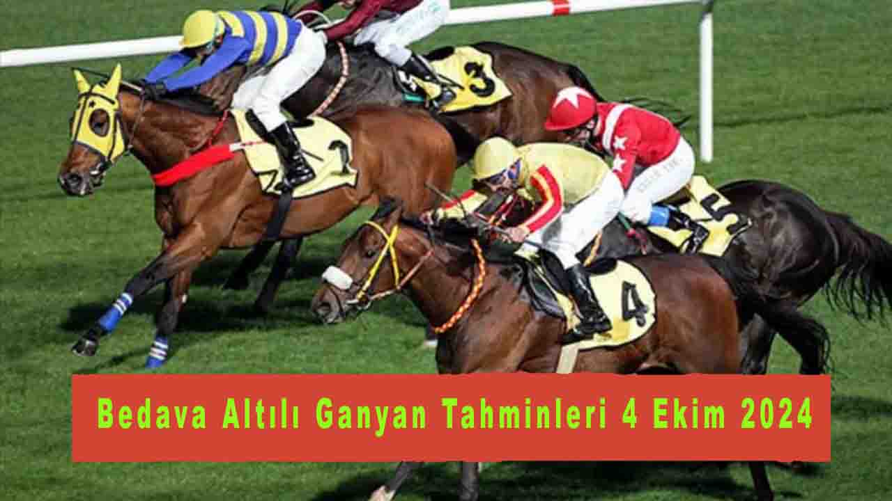 Bedava Altılı Ganyan Tahminleri 4 Ekim 2024