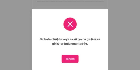 TEV Burs Başvurusu Hata Veriyor